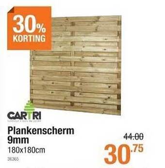 Cevo Cartri Plankenscherm 9 Mm aanbieding
