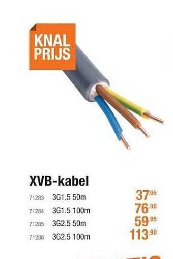 Cevo Xvb-kabel aanbieding