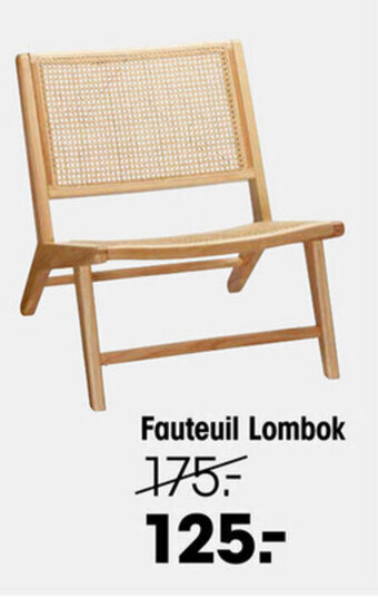Kwantum Fauteuil Lombok aanbieding