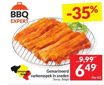 Intermarché BBQ Expert Gemarineerd varkensspek in sneden aanbieding