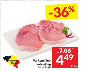 Varkensfiletkoteletten
