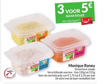 Intermarché Monique Ranou Smeerbare salade aanbieding