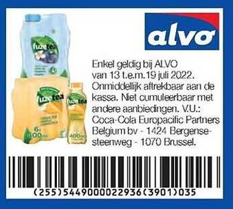 Alvo Fuze Tea aanbieding