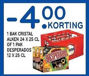 Alvo Cristal Alken Of Desperados aanbieding