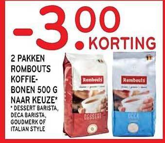 Alvo Rombouts Koffiebonen aanbieding