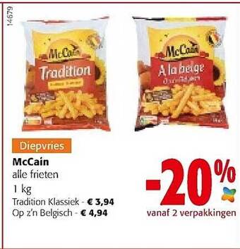 Colruyt McCain Alle Frieten aanbieding