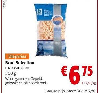 Colruyt Boni Selection Roze Garnalen aanbieding