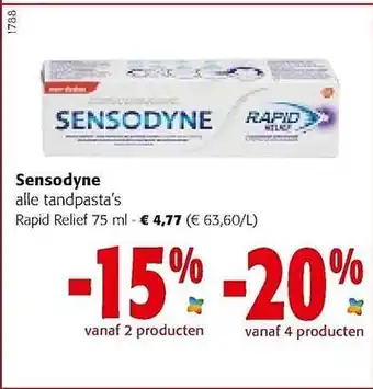 Colruyt Sensodyne Tandpasta aanbieding