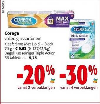 Colruyt Corega Kleefcrème aanbieding