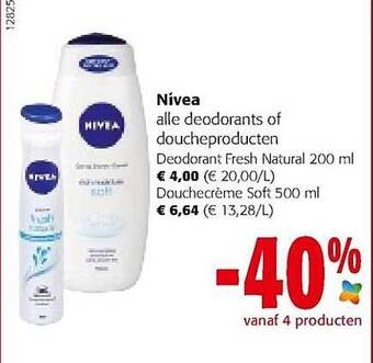 Colruyt Nivea Deodorants Of Doucheproducten aanbieding