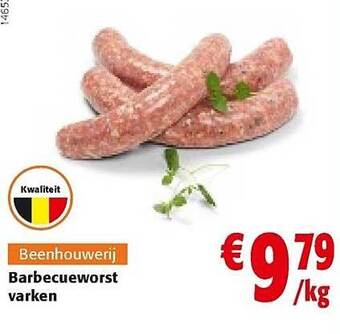 Colruyt Barbecueworst Varken aanbieding