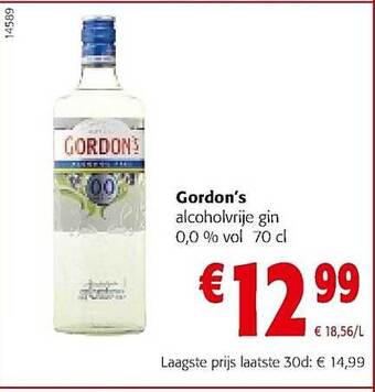 Colruyt Gordon's Alcoholvrije Gin aanbieding