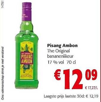 Colruyt Pisang Ambon The Original Bananenlikeur aanbieding