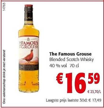 Colruyt The Famous Grouse Blended Scotch Whisky aanbieding