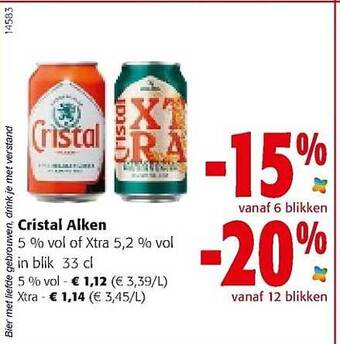 Colruyt Cristal Alken aanbieding