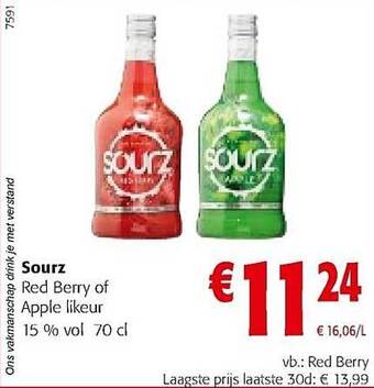 Sourz Red Berry Of Apple Likeur