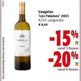 Colruyt Vaugelas Les Falaises Aop Languedoc aanbieding