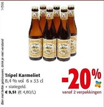 Colruyt Tripel Karmeliet aanbieding