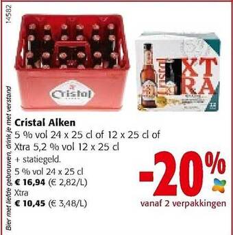 Colruyt Cristal Alken aanbieding