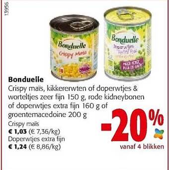 Colruyt Bonduelle aanbieding