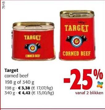 Colruyt Target Corned Beef aanbieding