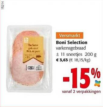 Colruyt Boni Selection Varkensgebraad aanbieding