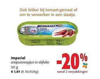 Colruyt Imperial Ansjovisreepjes In Olijfolie aanbieding