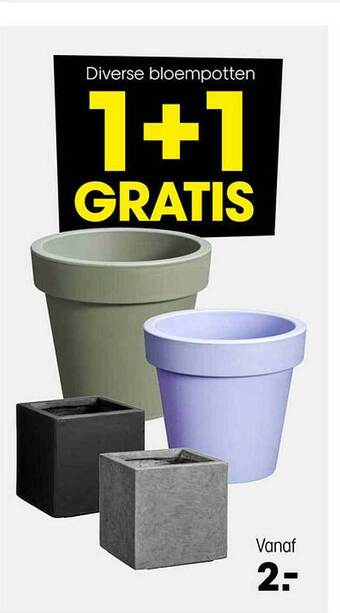 Kwantum Bloempotten aanbieding