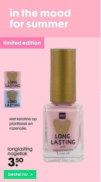 HEMA Longlasting nagellak aanbieding
