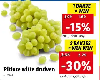 Pitloze Witte Druiven 80505, 500 g