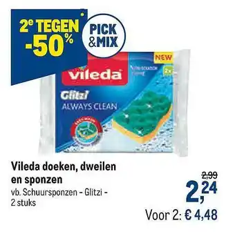 Vileda Doeken, Dweilen En Sponzen