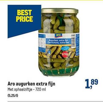Makro Aro Augurken Extra Fijn aanbieding