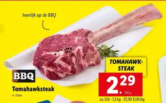 Lidl BBQ Tomahawksteak, 100 g 01046 aanbieding