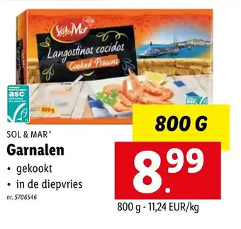 Sol & Mar Garnalen Langostinos Cocidos, 800 g 5706546