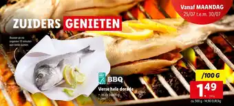 Lidl BBQ Verse Hele Dorade, 100 g 09922 aanbieding