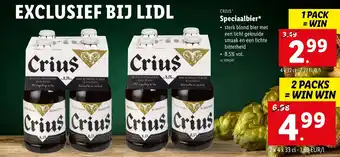 Lidl Crius Speciaalbier, 1 Pack 4 x 33 cl, 7406342 aanbieding