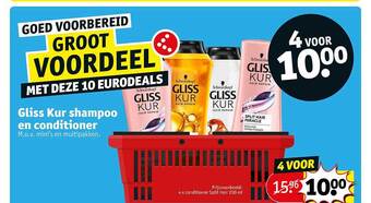 Kruidvat Gliss Kur Shampoo En Conditioner aanbieding