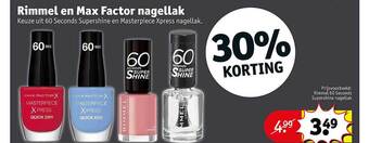 Kruidvat Rimmel En Max Factor Nagellak aanbieding
