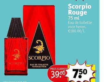 Kruidvat Scorpio Rouge Eau De Toilette Voor Heren aanbieding