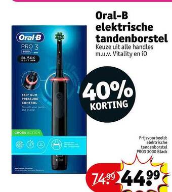 Kruidvat Oralb Elektrische Tandenborstel aanbieding