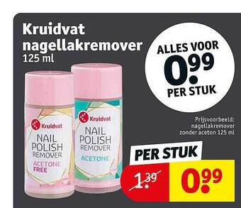Kruidvat Nagellakremover