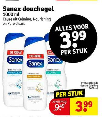 Kruidvat Sanex Douchegel aanbieding