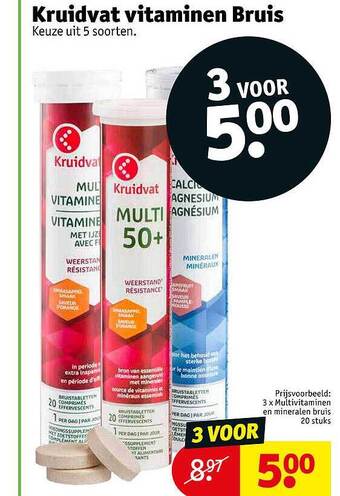 Kruidvat Kruidvat Vitaminen Bruis aanbieding