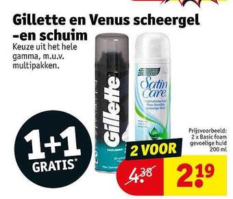Kruidvat Gillette En Venus Scheergel En Schuim aanbieding