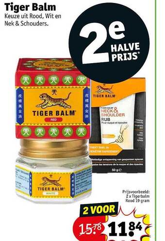 Kruidvat Tiger Balm aanbieding