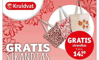 Kruidvat Strandtas aanbieding