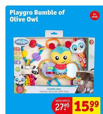 Kruidvat Playgro Bumble Of Olive Owl aanbieding