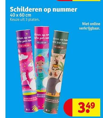 Kruidvat Schilderen Op Nummer aanbieding