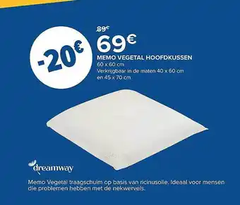 Memo Vegetal Hoofdkussen