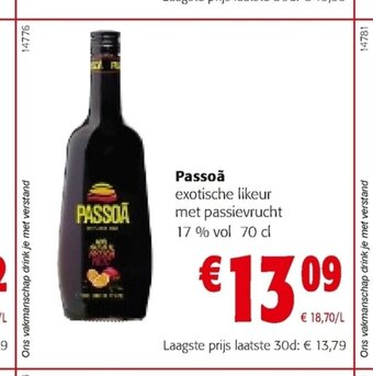 Colruyt Passoa 70 cl aanbieding